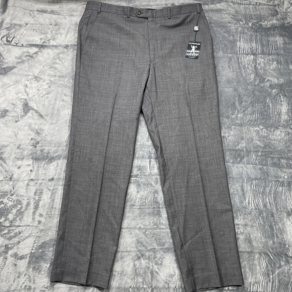 Lauren Ralph Lauren Mens UltraFlex Edgewood Classic Fit Suit Pants Lt Gray 38x32